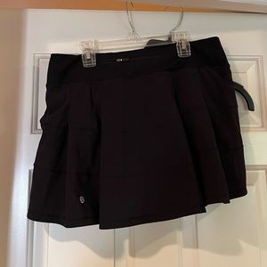 Barely used Black Lululemon Tennis Skirt! Size 8 Tall